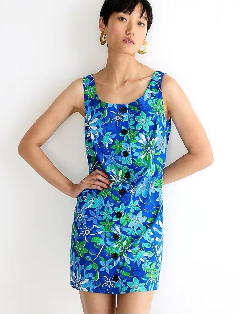 J.Crew floral mod mini shift dress